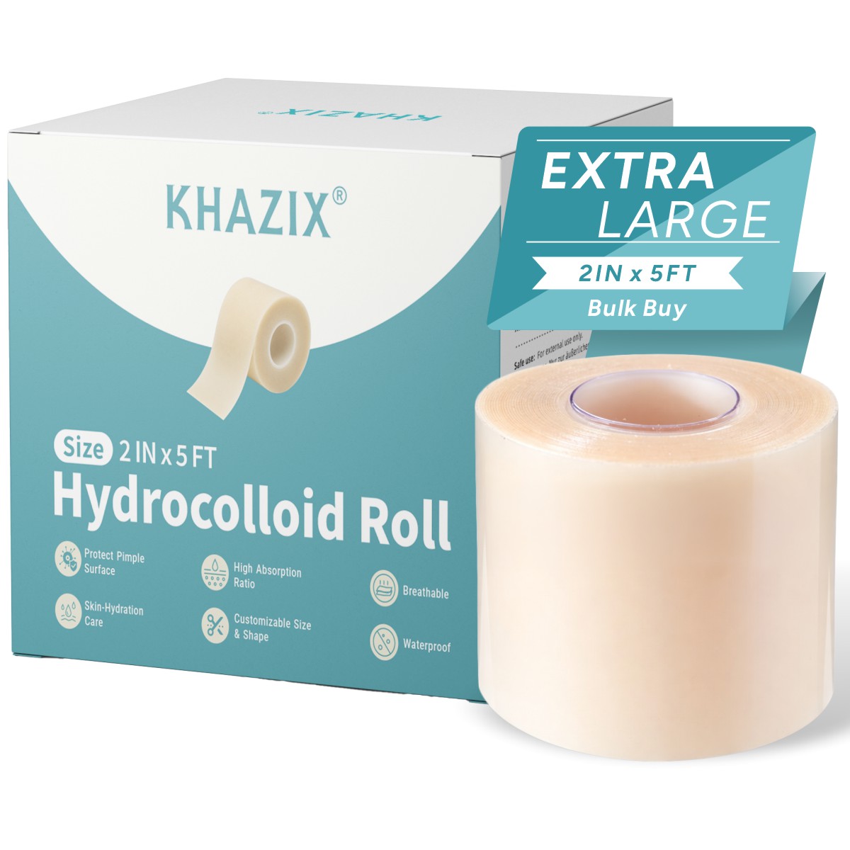 Bandage - Perban Hidrokoloid KHAZIX Gulungan 2 inci