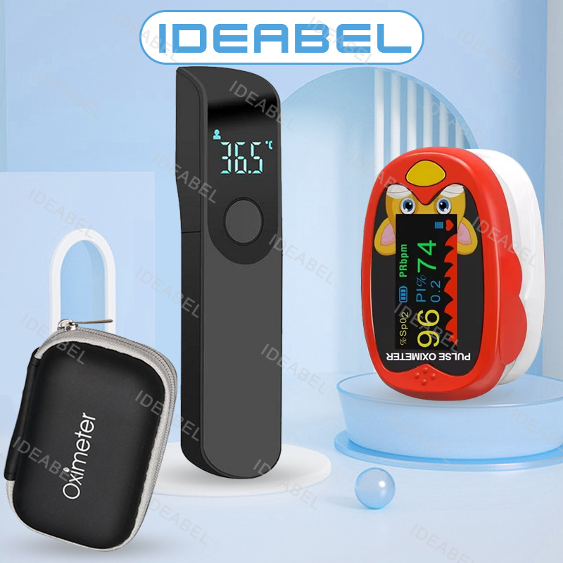 Pulse Oximeter - USB Oksimeter Jari Medis Inframerah Termometer