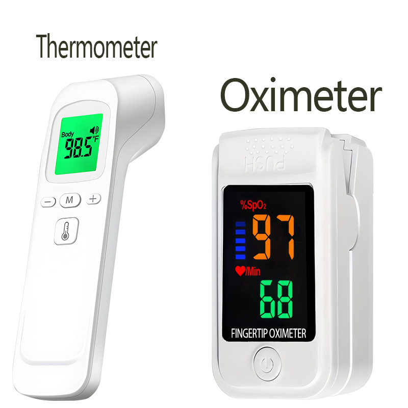 Pulse Oximeter - Termometer Dahi Digital Elektronik Tanpa Sentuhan