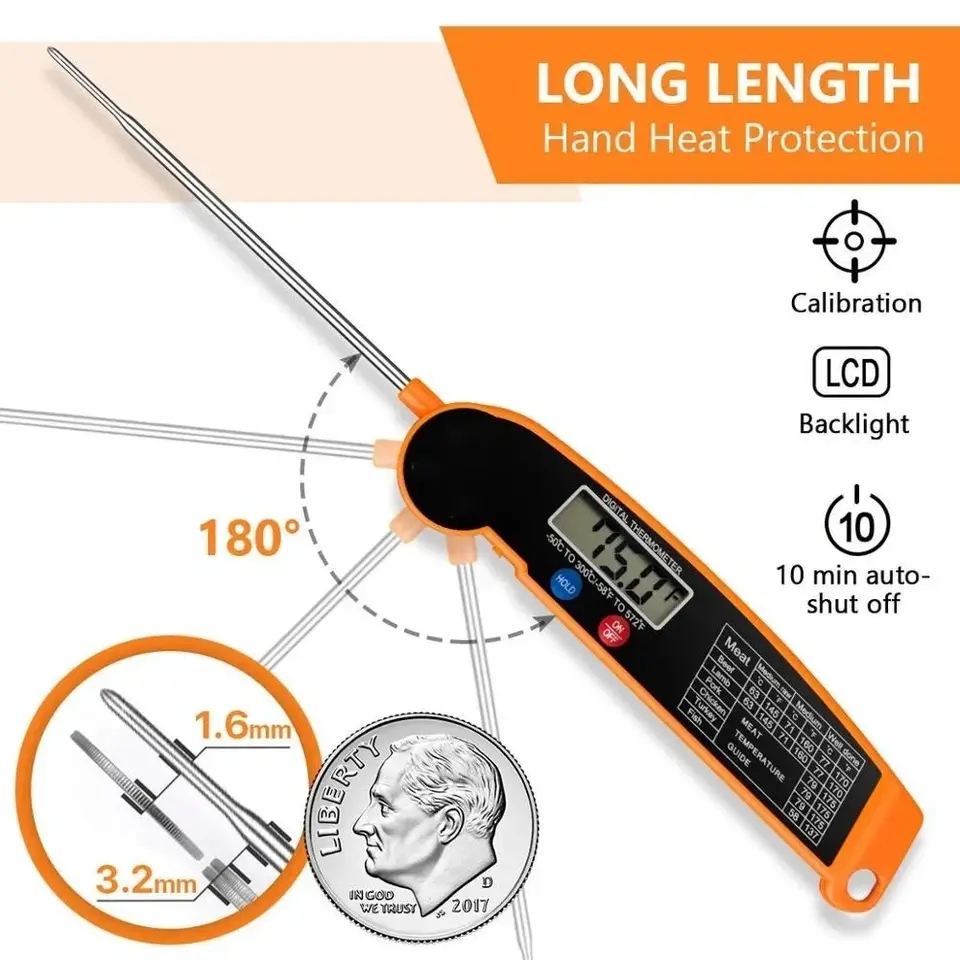 Thermometer Digital - Termometer Daging Digital Tahan Air untuk