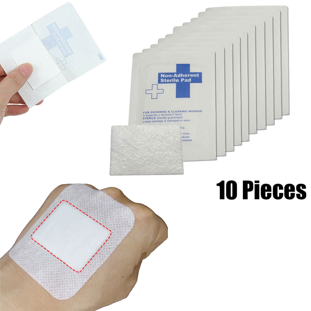 Medical Tape - 10 Buah 5*7.5Cm 100% Katun Bantalan