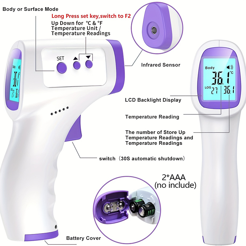 Termometer Inframerah Tanpa Se - Pulse Oximeter ulasan dan harga