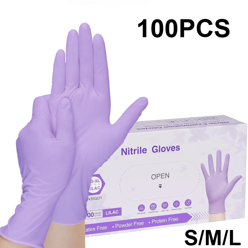 10-100 Buah Sarung Tangan Nitr - Medical Gloves ulasan dan harga