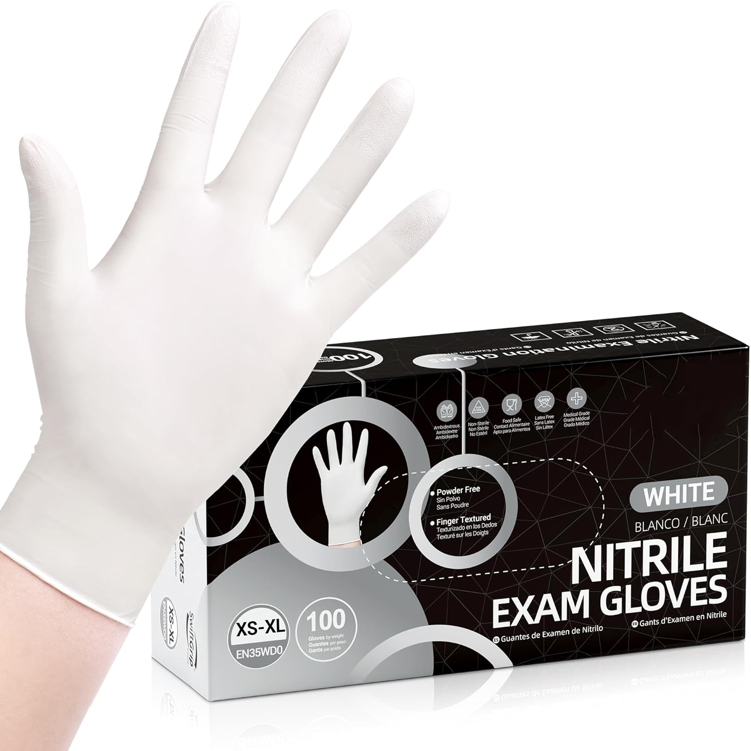 100 Pcs Sarung Tangan Nitril S - Medical Gloves ulasan dan harga