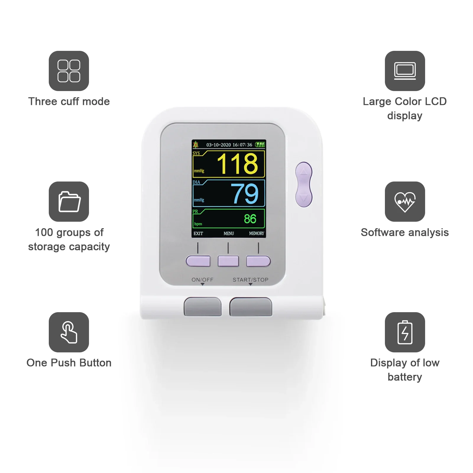CONTEC08A-VET Peralatan Kedokt - Blood Pressure Monitor ulasan dan harga