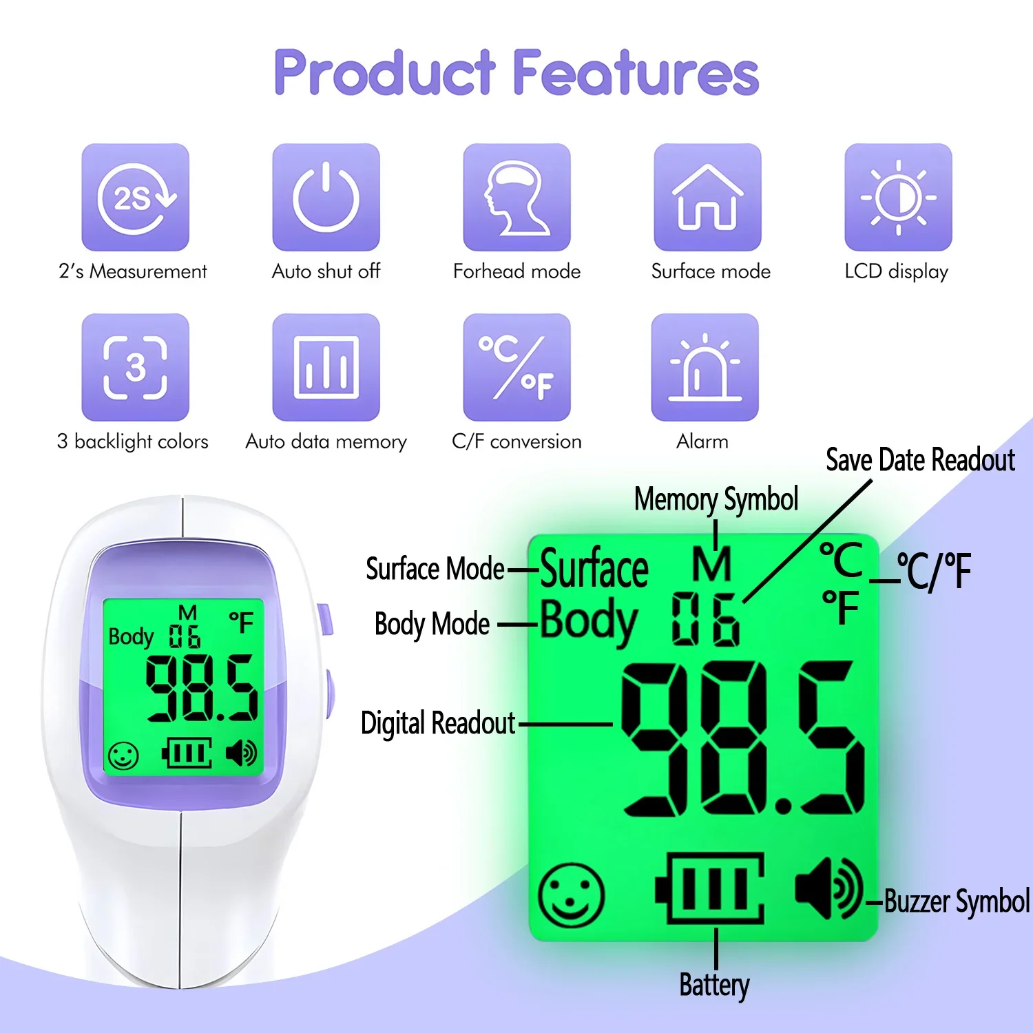 Termometer Digital LED dengan  - Pulse Oximeter ulasan dan harga
